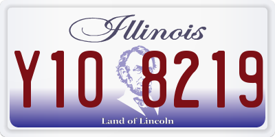 IL license plate Y108219