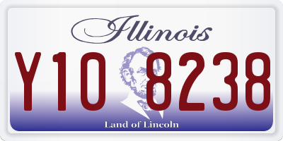 IL license plate Y108238