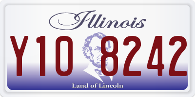IL license plate Y108242
