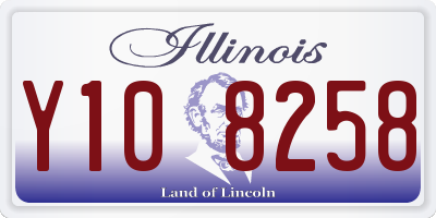 IL license plate Y108258