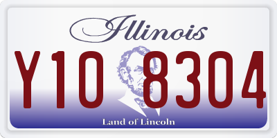 IL license plate Y108304