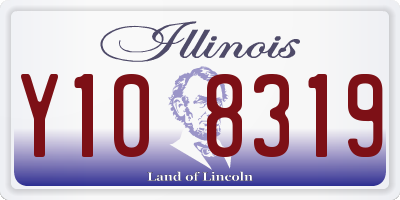 IL license plate Y108319