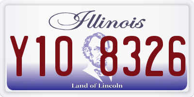 IL license plate Y108326