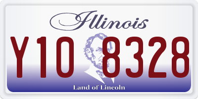 IL license plate Y108328