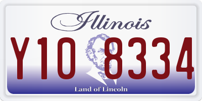 IL license plate Y108334