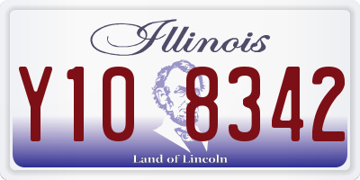 IL license plate Y108342