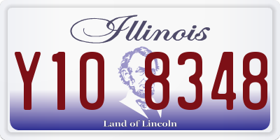IL license plate Y108348