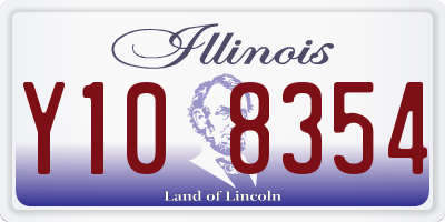 IL license plate Y108354