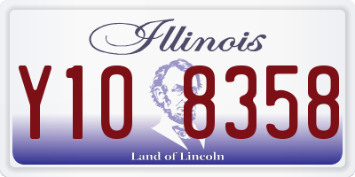 IL license plate Y108358