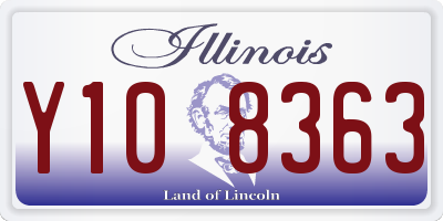 IL license plate Y108363