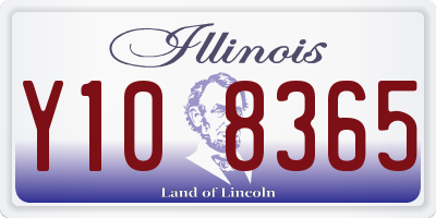 IL license plate Y108365