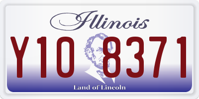 IL license plate Y108371