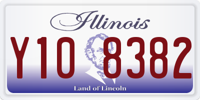 IL license plate Y108382