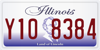 IL license plate Y108384