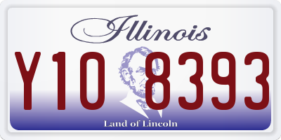 IL license plate Y108393
