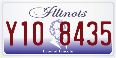 IL license plate Y108435