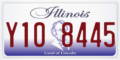 IL license plate Y108445