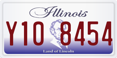 IL license plate Y108454