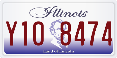IL license plate Y108474