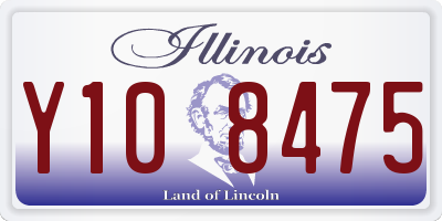 IL license plate Y108475