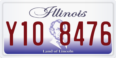 IL license plate Y108476