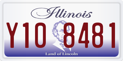 IL license plate Y108481