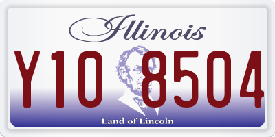 IL license plate Y108504