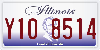 IL license plate Y108514