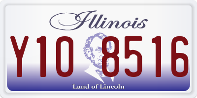IL license plate Y108516