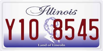 IL license plate Y108545