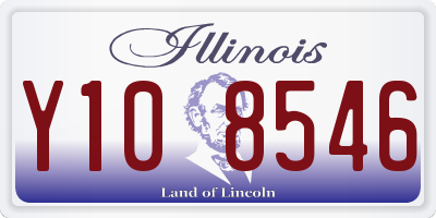 IL license plate Y108546