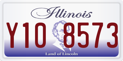 IL license plate Y108573