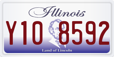 IL license plate Y108592