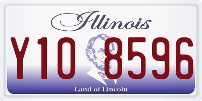 IL license plate Y108596