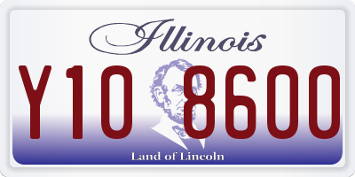 IL license plate Y108600