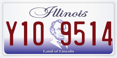 IL license plate Y109514
