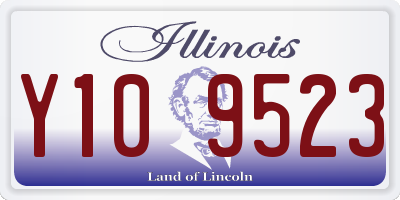 IL license plate Y109523