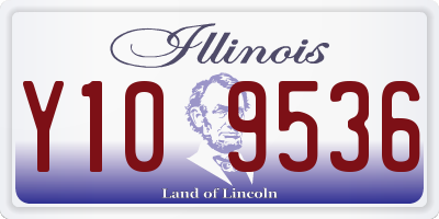 IL license plate Y109536
