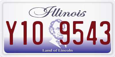 IL license plate Y109543