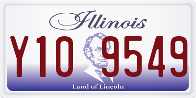 IL license plate Y109549
