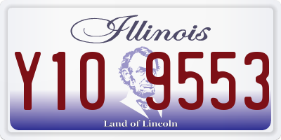 IL license plate Y109553