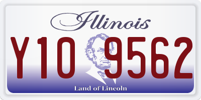 IL license plate Y109562