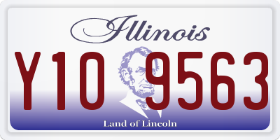 IL license plate Y109563