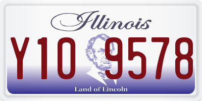 IL license plate Y109578