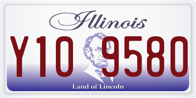 IL license plate Y109580