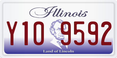 IL license plate Y109592
