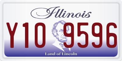 IL license plate Y109596