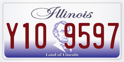 IL license plate Y109597