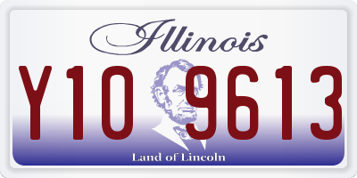 IL license plate Y109613