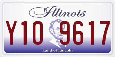 IL license plate Y109617